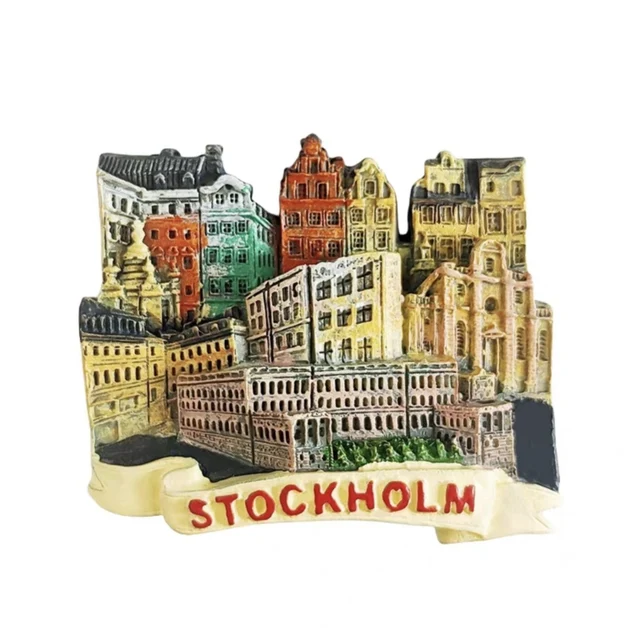 Europe Sweden 3D Fridge Magnets Tourism Souvenir Refrigerator Magnets Sticker Collection Handicraft Decoration Articles 3