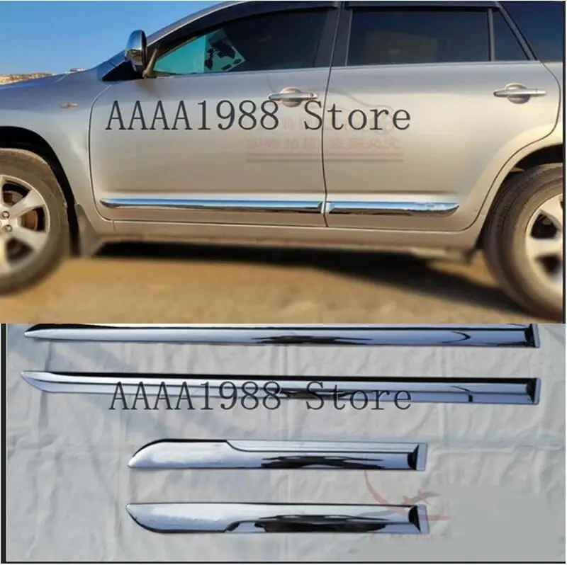 

ABS Chrome Side Door Body Protection Molding Trim Cover Car Styling for Toyota RAV4 2008-2013