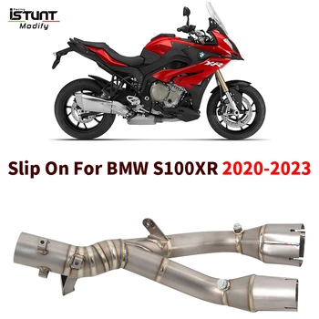 Slip For BMW S1000XR 2020 2021 2022 2023 Motorcycle Exhaust System Espace Moto Modify Middle Link Pipe Connect Original Muffler