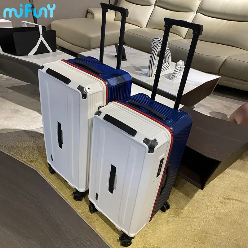 

MiFuny Rolling Luggage Carry on Luggage with Wheels Luxury Travel Trolley Boarding Business Suitcase Mute Brake Password Trolley