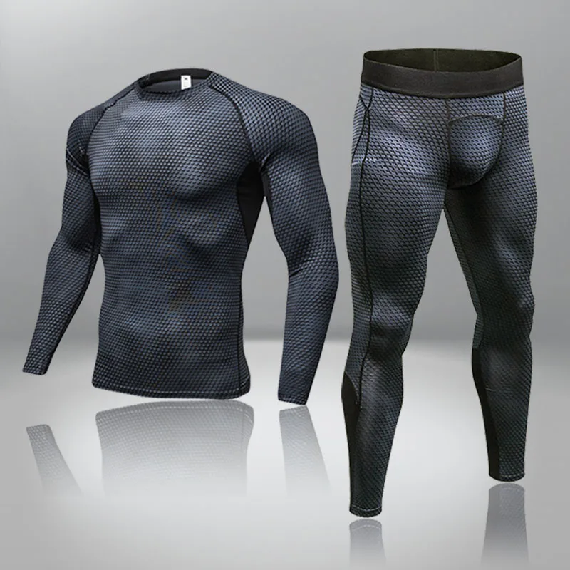 Men's Compression Sportswear Suit Gym Tights Training Clothes Running