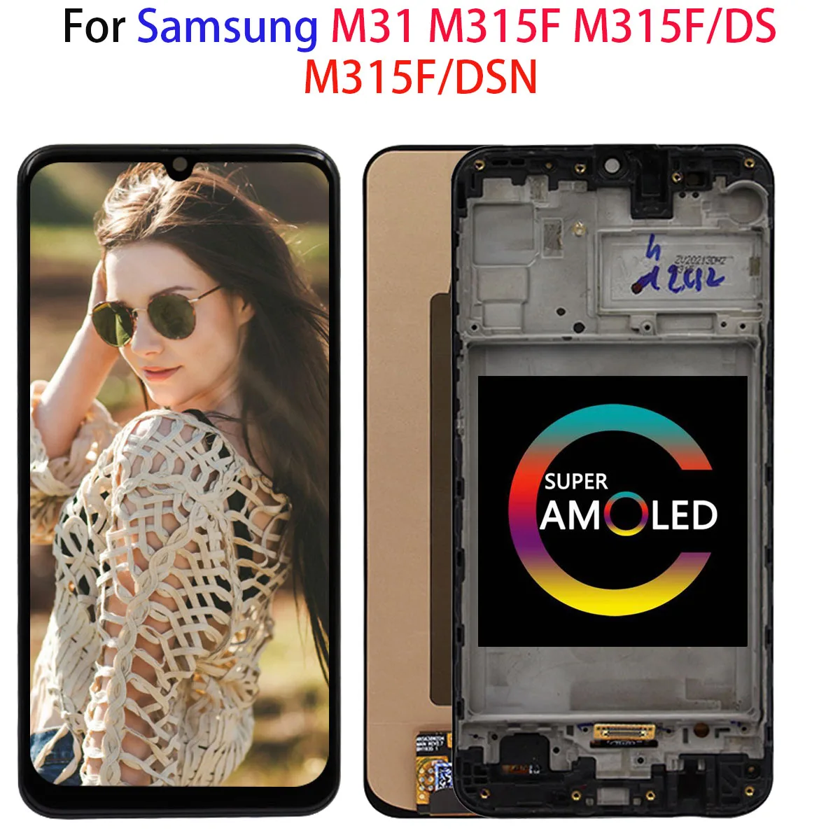 

Top New AMOLED LCD For Samsung Galaxy M31 LCD Display Touch Screen Digitizer Assembly With Frame For Samsung M31 M315 M315F