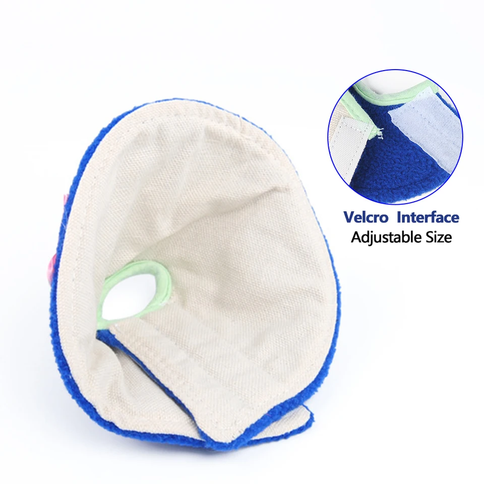 5 Colliers Anti-bite Pour Oiseaux – Protection Cou, Réglables, En Daim Doux, Pour Perroquets, Inséparables