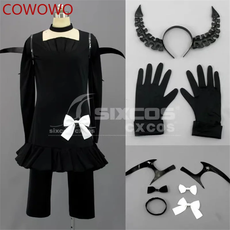 

COWOWO Anime Black Rock Shooter Black DEAD MASTER Cosplay Costume Halloween Uniform Women Carnival Party Dress Cos Clothing