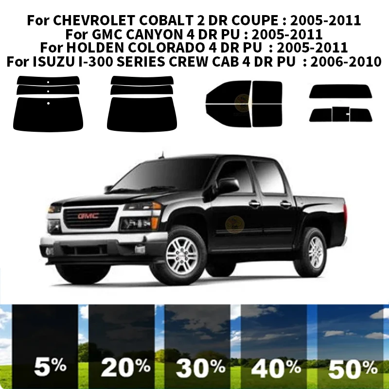 

Precut nanoceramics car UV Window Tint Kit Automotive Window Film For GMC CANYON 4 DR PU 2004-2012