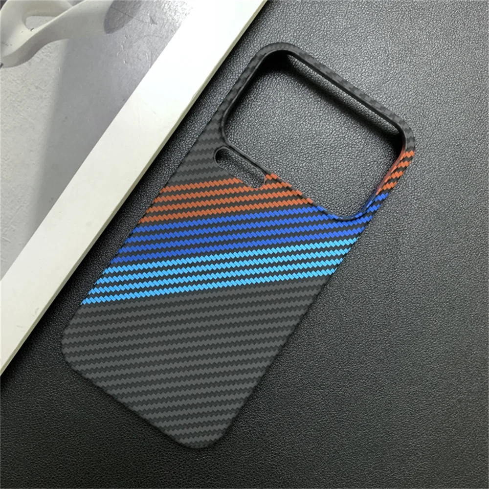 Vibrant Carbon Fiber Ultra Slim Phone Case - Protective Back Cover