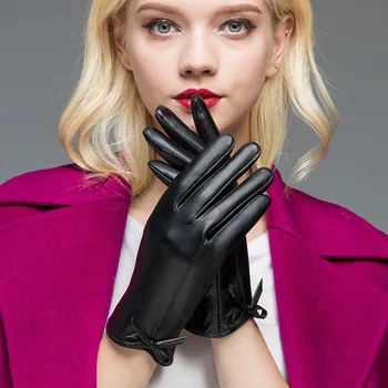 Guanti Invernali Donna In Pelle PU Con Fodera In Pile – Caldi E Touchscreen