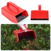 Labor Saving Berry Harvester: Scoop Blueberry & Huckleberry Picker with Metal/Plastic Comb, Garden Berry Picking Rakes 4