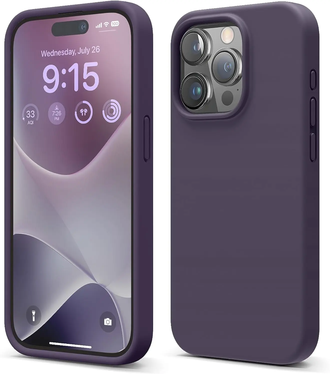 Premium Liquid Silicone Shockproof Protective Phone Case with Microfiber Lining