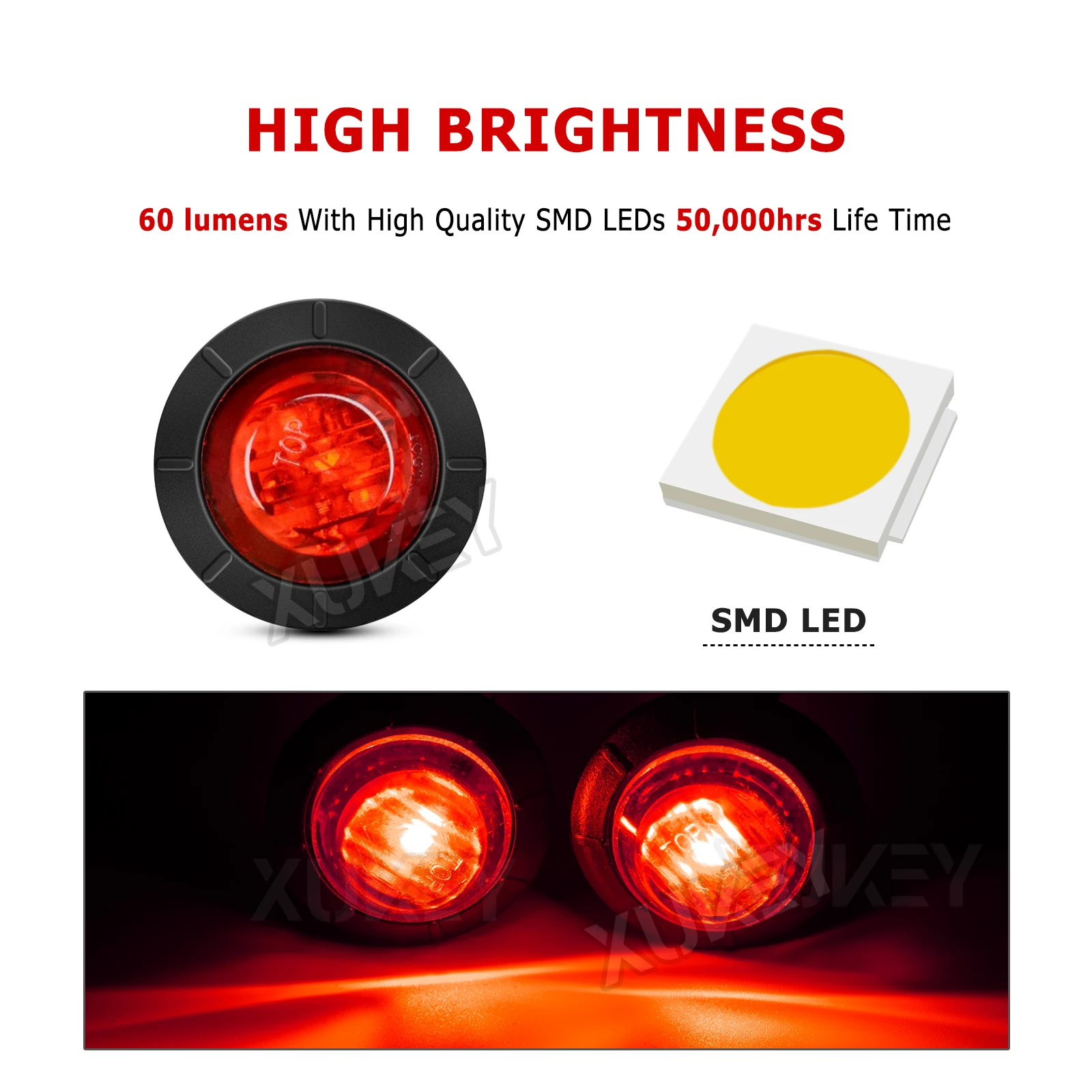 Comioke 4 PCS Ovale LED Luci Di Posizione Laterali 12 V/24 V - Foto 2