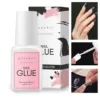 Makartt Nail Glue for Acrylic Nails Super Brush on Nail Glue Kit Bond Quickly Artificial Nail Adhesive Glue for Nail Tips 2