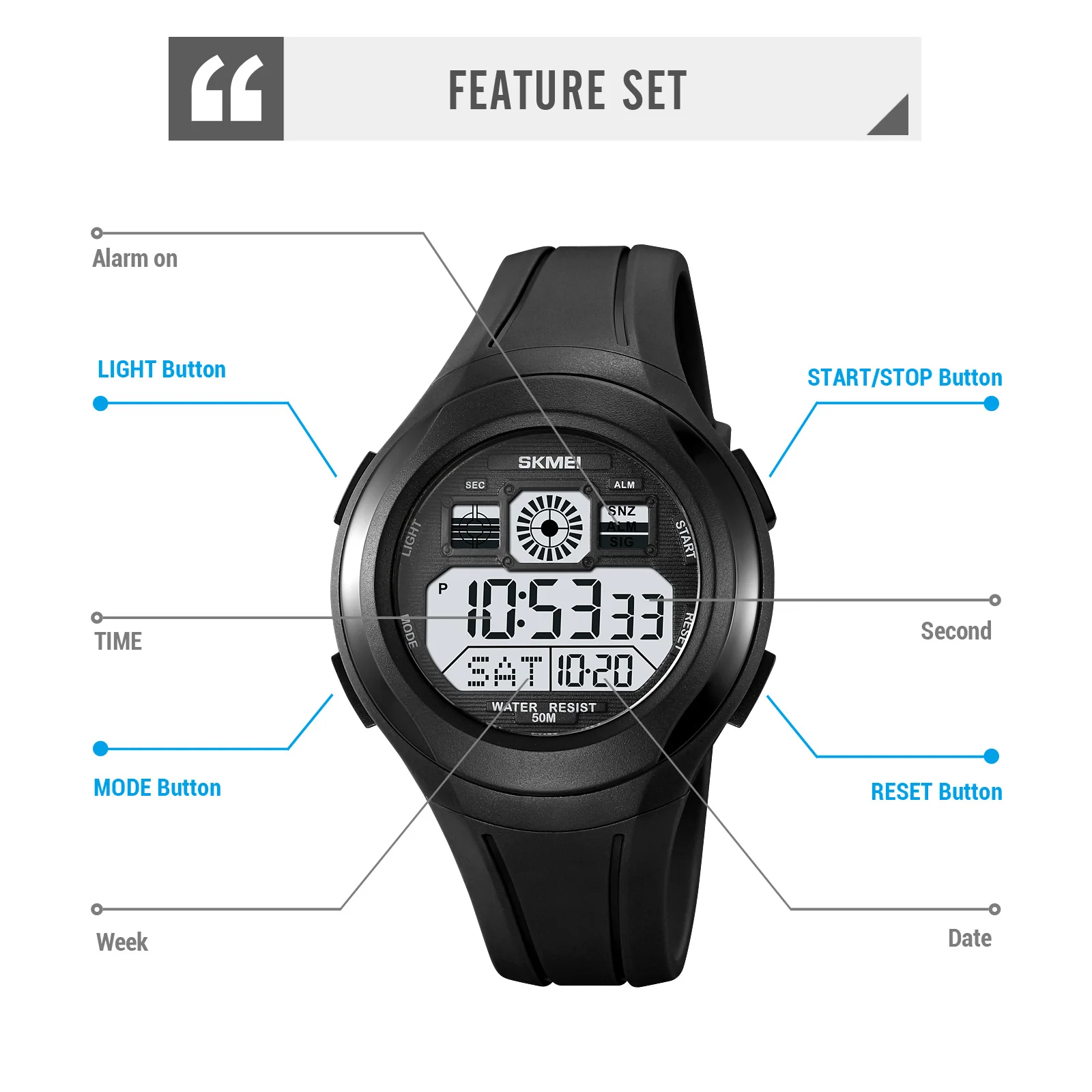 Sport Watch Manual How To Turn Off Alarm In Skmei Watch Set Time