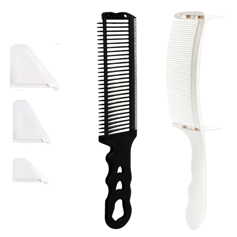 

2x Hair Cutting Positioning Comb Hairdressing Comb Set Hair Comb
