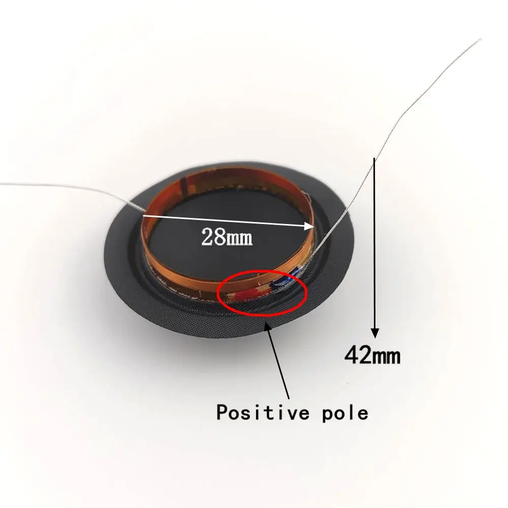 2PCS 28mm 스피커 보이스 코일 다이어프램 고주파수 DynAudio D28, 28core용 특수 설계된 하이 스켈레톤