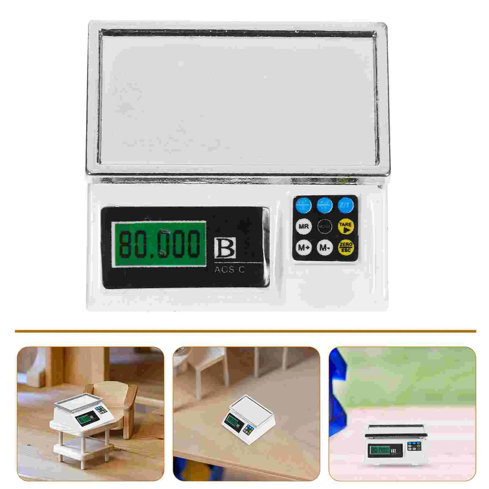 

House Miniature Electronic Scale Child Decor Iron Simulated Home Adornment