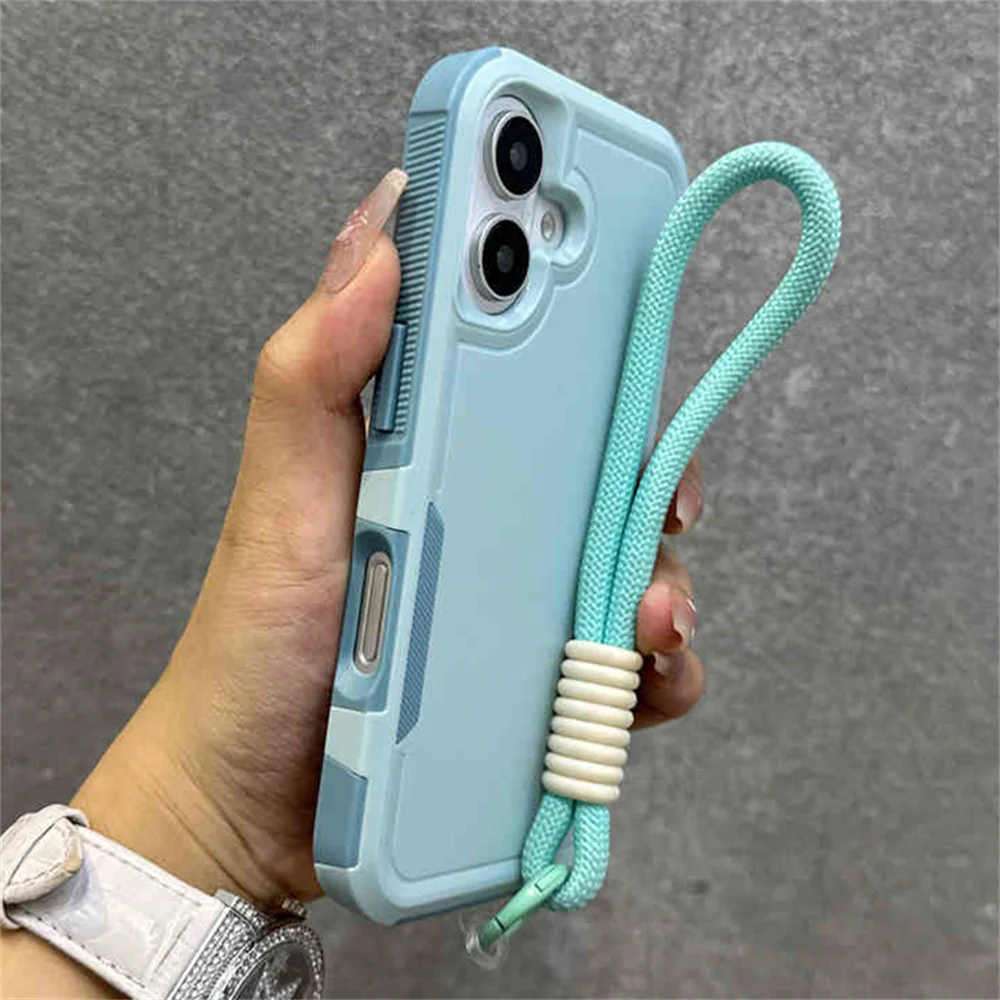 Prabangus vientisos spalvos virvelės minkštas telefono dėklas, skirtas „iPhone 16 15 14 13 12 11 XS Pro Max Plus XR“ fotoaparato apsaugai, smūgiams atsparus dangtelis_voghion.com