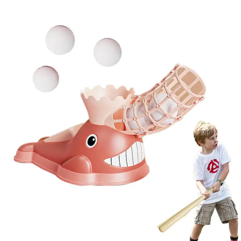 

Baseball Launcher Toys Whale Baseball Pitching Machine Foot-operated Baseball Training Pitcher Kids Outdoor Toy For Training And