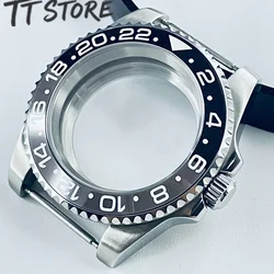 Silver 40mm Watch with Ceramic Bezel and Sapphire Case - ETA2824 PT5000 (Black Gray B14)