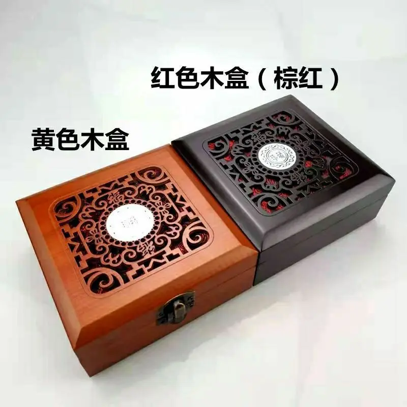 

Imitation Clay Large Wooden Box Printing Platform Square Retro Large Printing Platform Jade Seal Seal Wholesale Independe