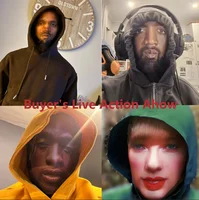 Ужасающая маска на Хэллоуин, маска Роналду Канье, интересная бесшовная шляпа с 3D принтом, тушь для ресниц, косплей, маска для лица, вечерние реквизит для косплея — изображение 2