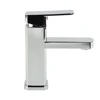 Sitting And Standing Mono Basin Tap Faucet Bathroom Bath Copper With Chrome Plating Electroplating Mixer Square 2
