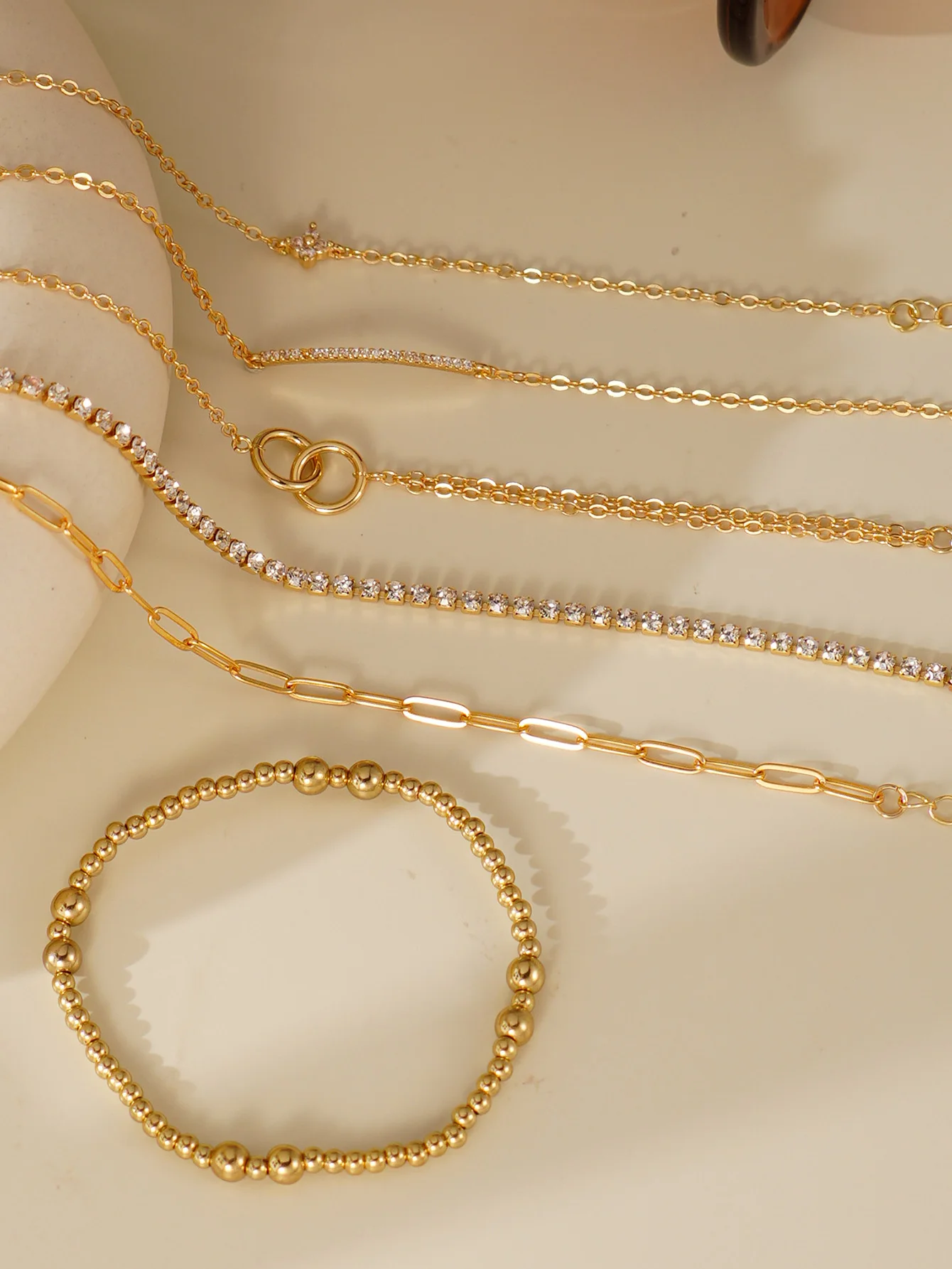 6pcs Multi-Layer Stacking Bracelet Set for Women