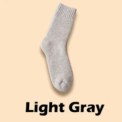 Cozy Unisex Merino Wool Winter Socks - Ultra-Thick Warmth - Size 38-44 (Grey)