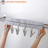 Multifunctional Folding Clothespin Hanger Fabric Clip Drying Hanger Sock Clip Underwear Clip Travel Portable Fabric Hanger 4