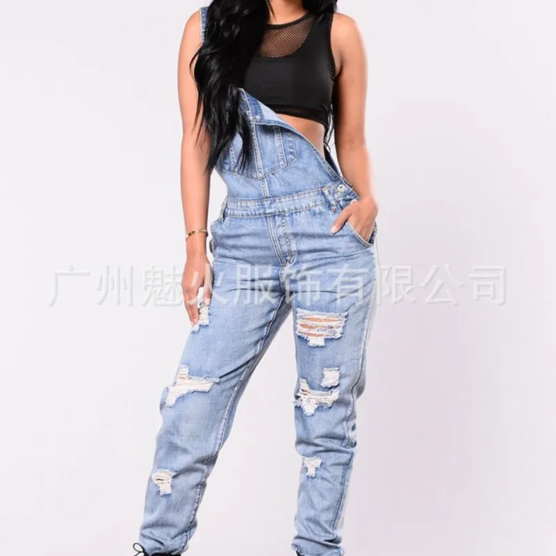 SUSOLA 트렌드 여성용 데님 점프수트, 용수철 트렌드, 느슨한 청바지 롬퍼, 여성 캐주얼 전체 플레이수트, 포켓 9588