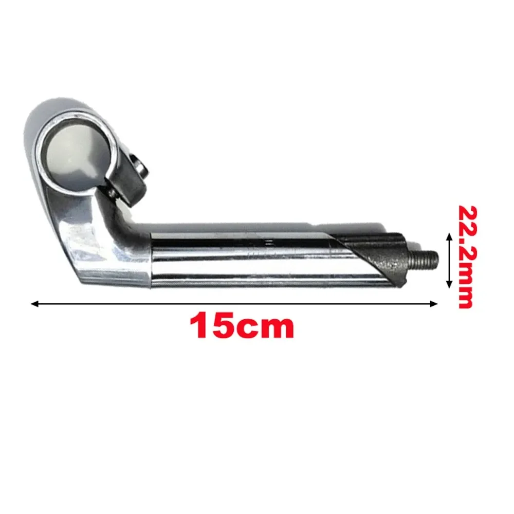 1x Bicycle Bike Quill Stem Riser 150/200mm Handlebar 22.2mm Folding Bike Stem Aluminum Alloy Front Fork Adapter Part Components