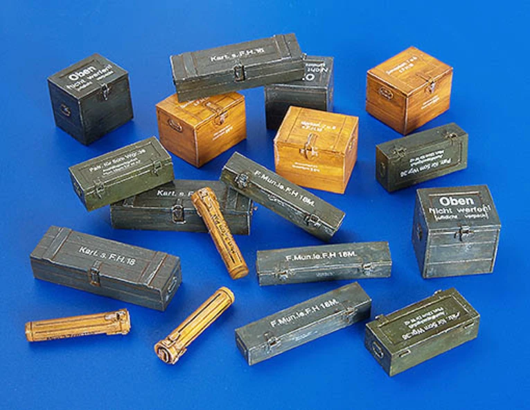 

1/48 Die-casting Resin Figure Model Assembly Kit Ammunition Box Resin Model