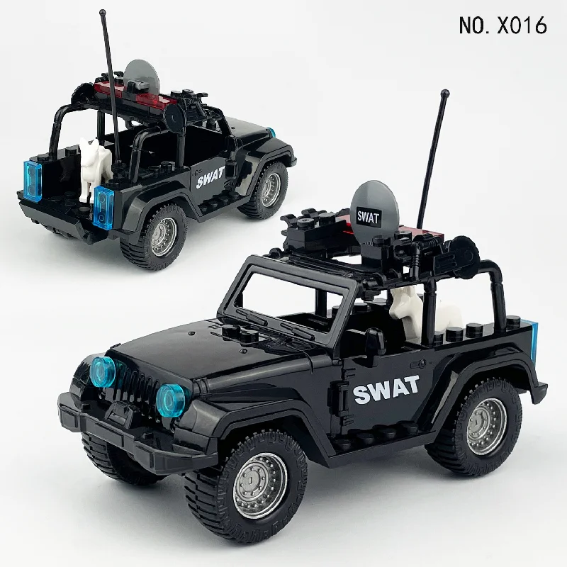 City Police Series Swat Off Road Assault Vehicle Building Blocks Mattoni Giocattoli Regali