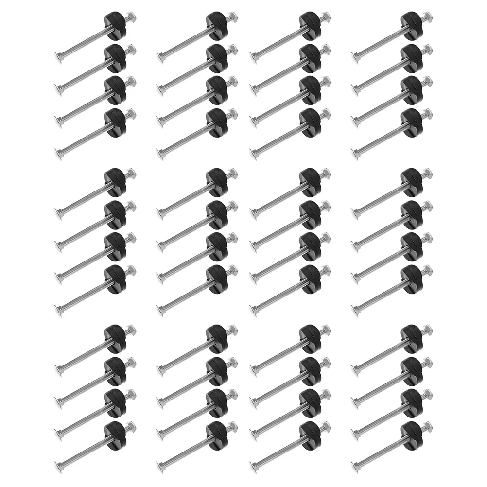 

48 Pcs Trampoline Sturdy Fixing Screws Long Fixators Galvanized Steel Replacement Anti Falling for