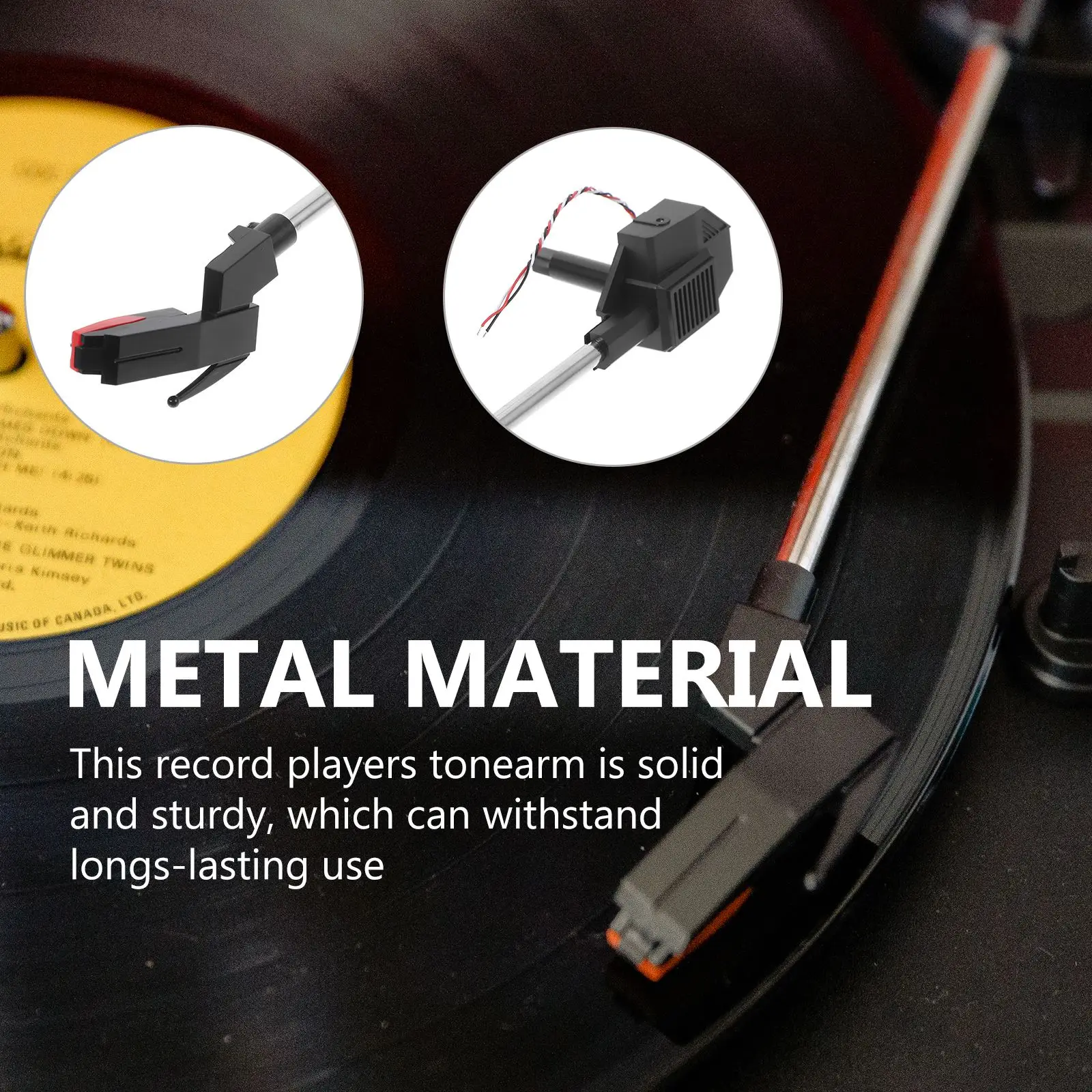 Practical Turntable Tonearm Phonograph Arm Holder with Stylus for Vintage Record Players Easy Install Stable