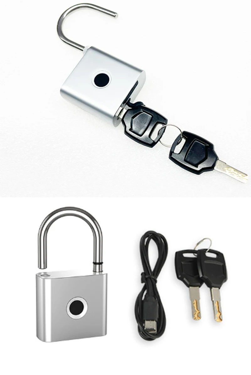 Tuya Bluetooth Fingerprint Padlock Smart Home Door Lock 20 Groups Fingerprint Sa