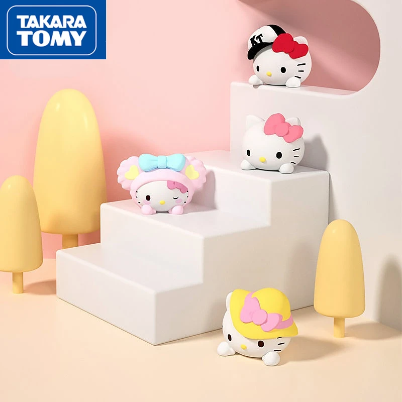 

TAKARA TOMY Hello Kitty Cartoon Cute Center Console Stable Car Mini Ornaments Frosted No Odor Home Car Mirror Decorations