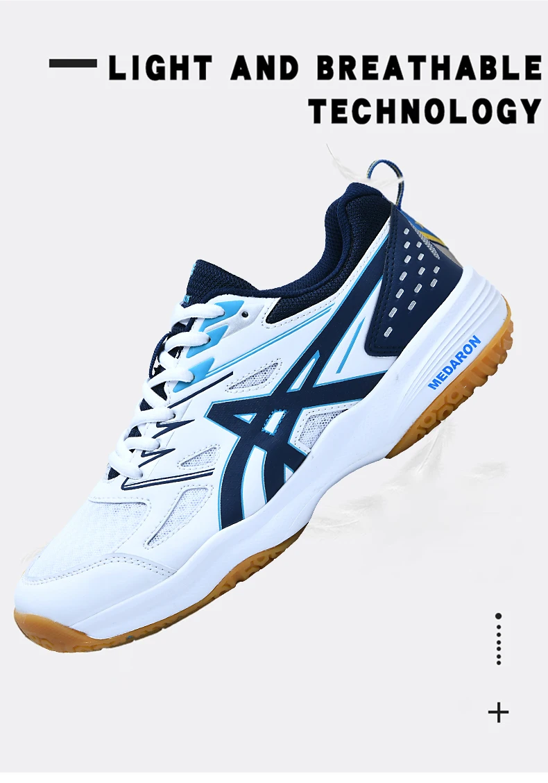 Description Picture 6 of itemLiXingMing Tennis Shoes Men Women Breathable Badminton Volleyball Shoes Indoor Anti-Slippery Pingpong Training Sneakers Couple