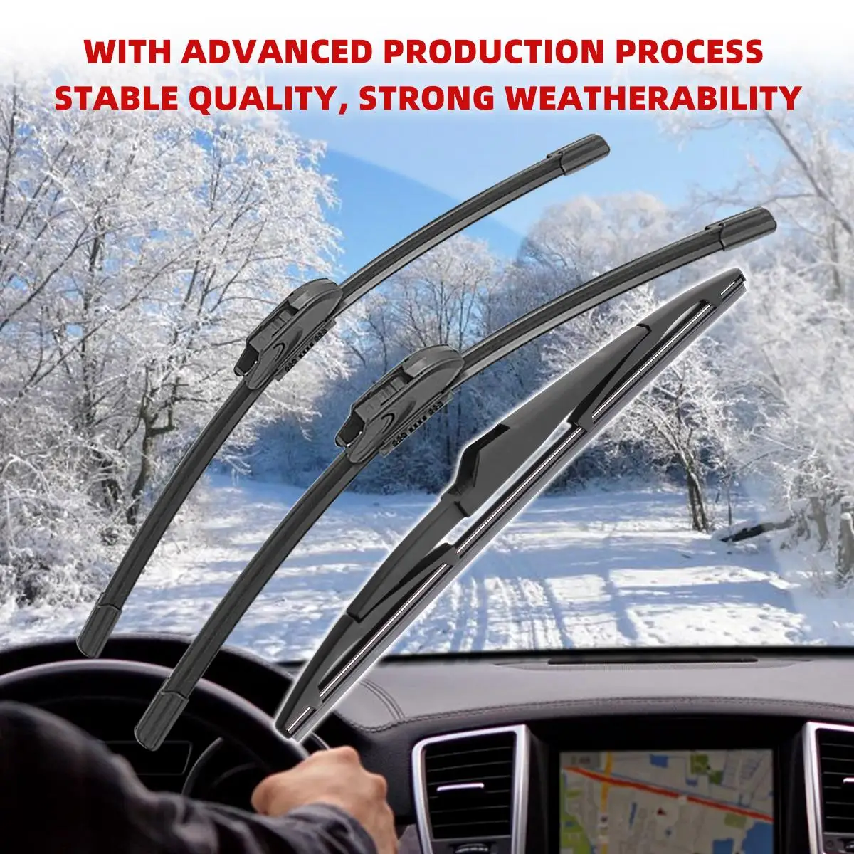 1/2/3/4/6PCS Car Wiper For Chevrolet Spark M300 2009-2015 Front Rear Wiper Blades Brushes Auto Accessories 2011 2012 2013 2014 5