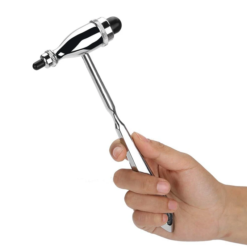 Neurological Hammer, Zinc Alloy Percussion Hammer Neurological Reflexs Diagnostic Mallet Medicals Examination Hammer 2