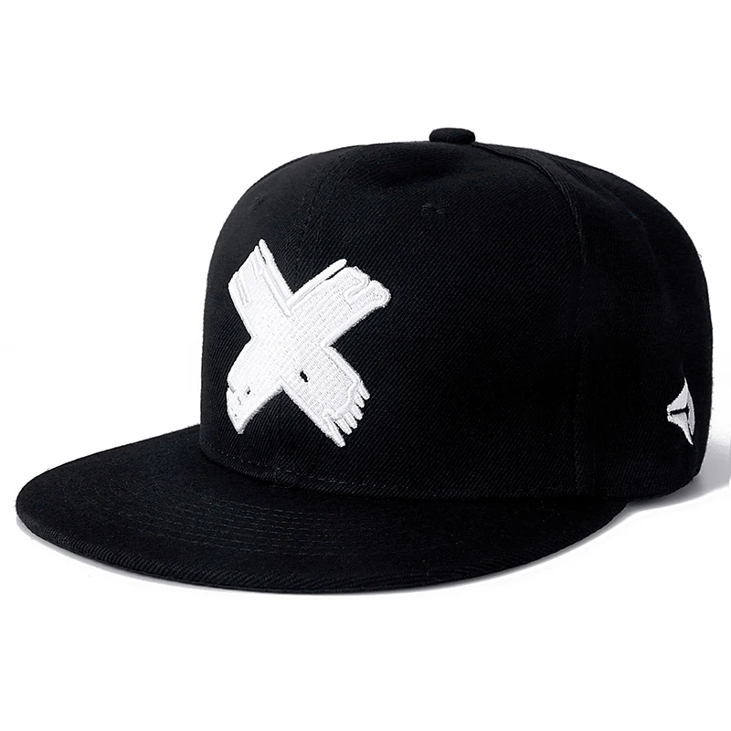 

Letter X Snapback Caps Hip Hop Male Bone Baseball Cap Adult Men Women Hat Female Band Rock Baseball Flat Hats Fitted cap