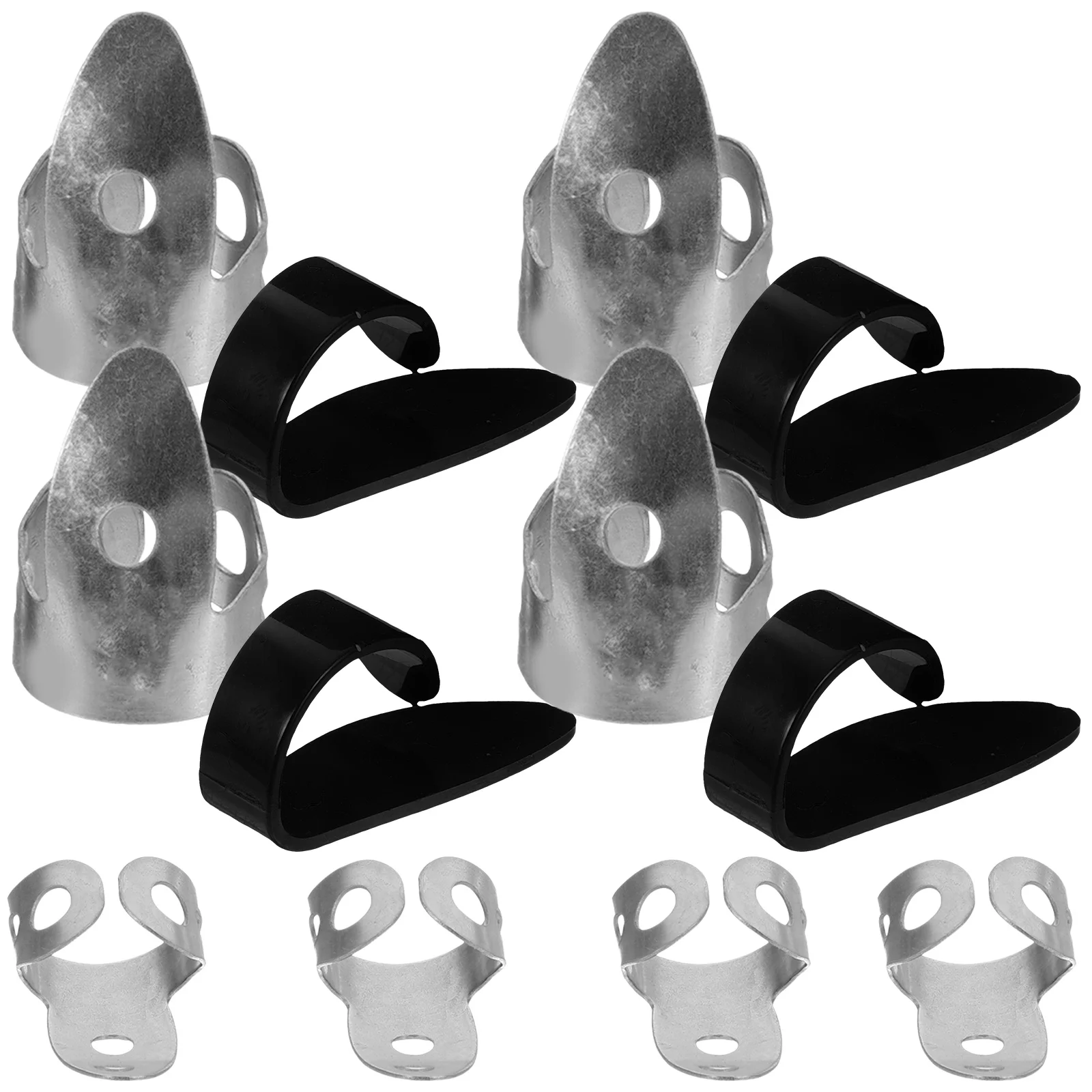 

12 Pcs Guitar Picks Thick Acoustic Finger Cot Thumb Bulk Accessories Kit Electric