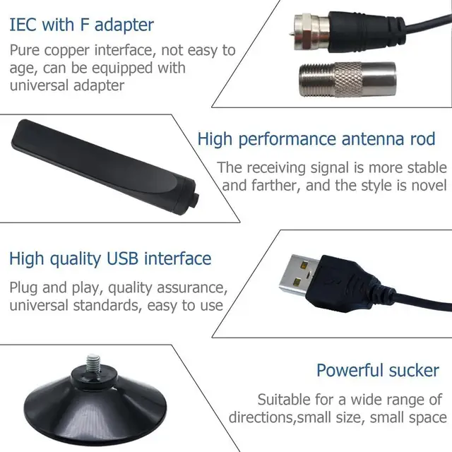 HD TV Antenna For Local Channels - 150 Mile Range With Magnetic Base For 4K/1080P