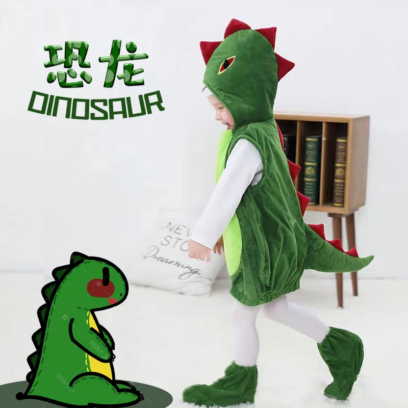 

New children's dinosaur costumes Halloween costumes Jurassic dinosaur cosplay party school activities stage costumes