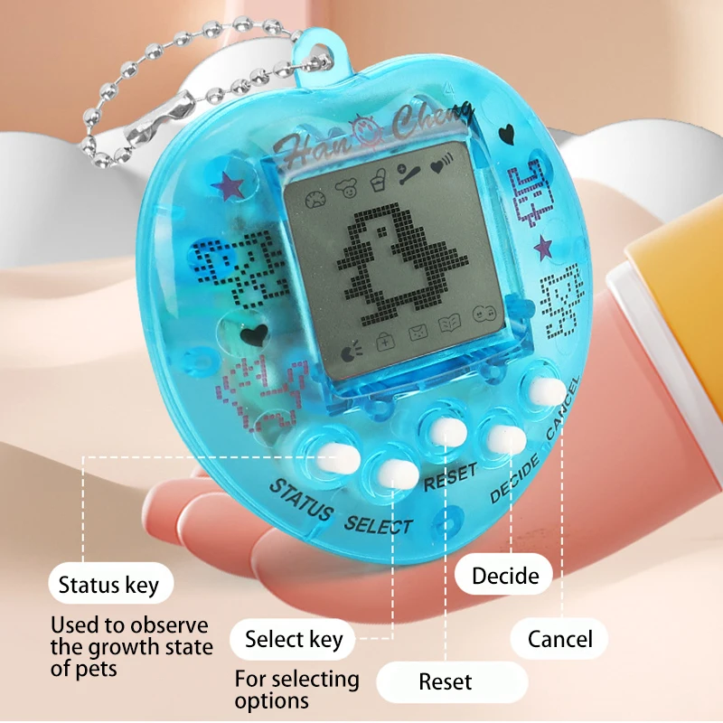 Tamagotchi 1Pcs Children's electronic Pet 168 Pets In 1 Virtual Cyber kid Digital Pet Toy Pixel Funny Gift Play Toy keychain BTJ 6