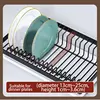 Dish Drying Rack 2-Tier Compact Kitchen Dish Rack Drainboard Set Large Rust-Proof Dish Drainer with Utensil Holder NEW 2025 3