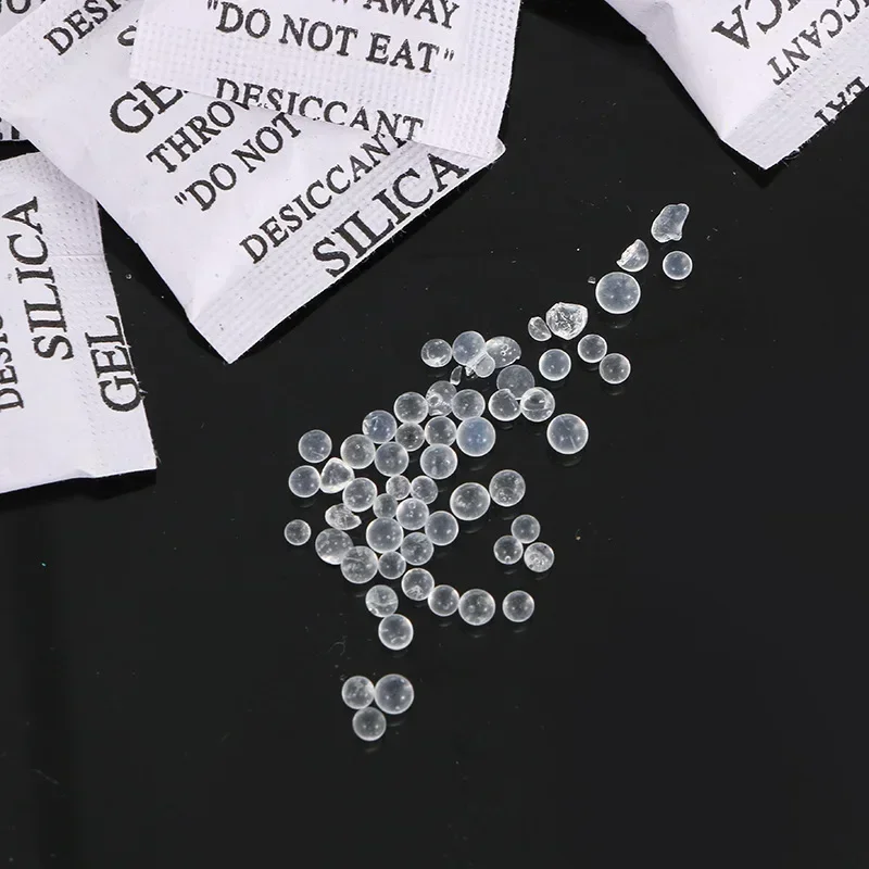 Non-Toxic Silica Gel Desiccant Damp Moisture Dehumidifier 200 Packs For Kitchen Room Living Absorber Bag Clothes Food Storage