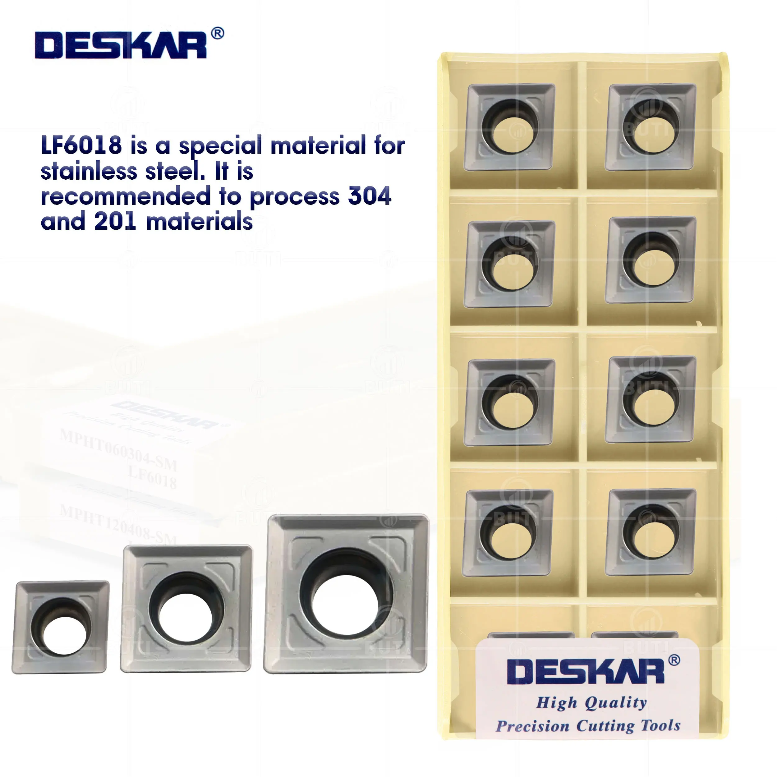 

DESKAR 100% оригинальные инструменты с ЧПУ, фрезерные вставки, фрезерные вставки, Φ LF6018, фрезерные вставки из нержавеющей стали