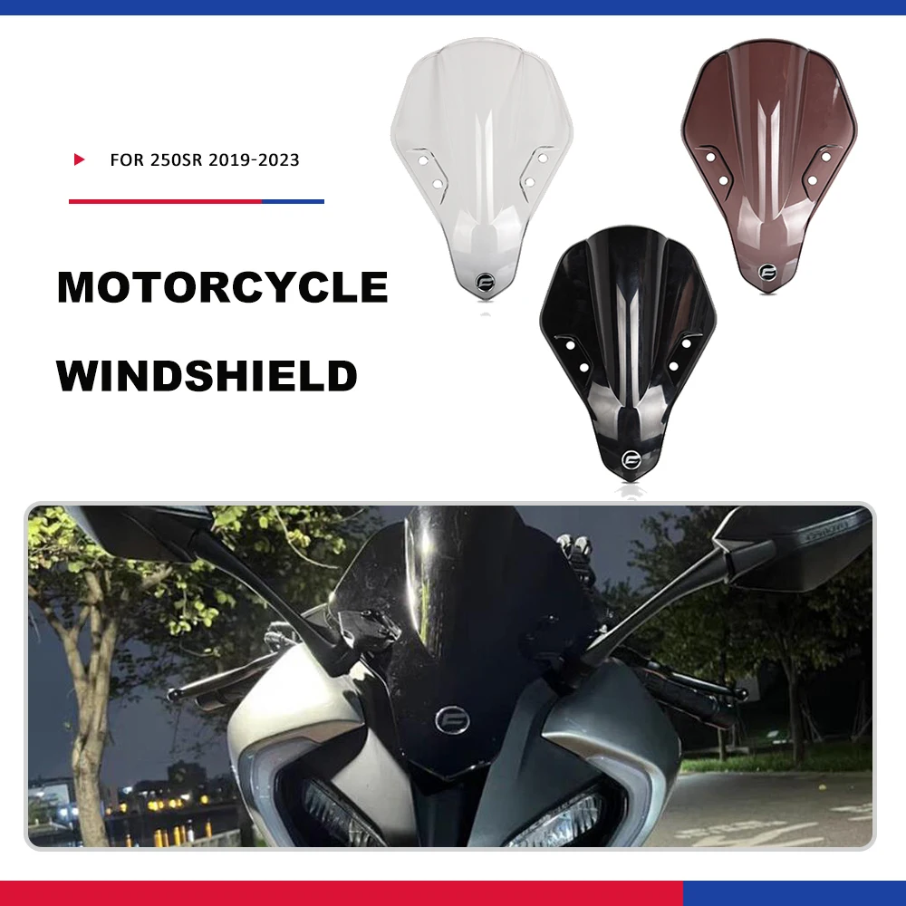 

FOR CFMOTO CF MOTO 250SR 250A 250 SR 250 A ALL YAERS Motorcycle Front Windshield Wind Deflectors Windscreens Deflectore