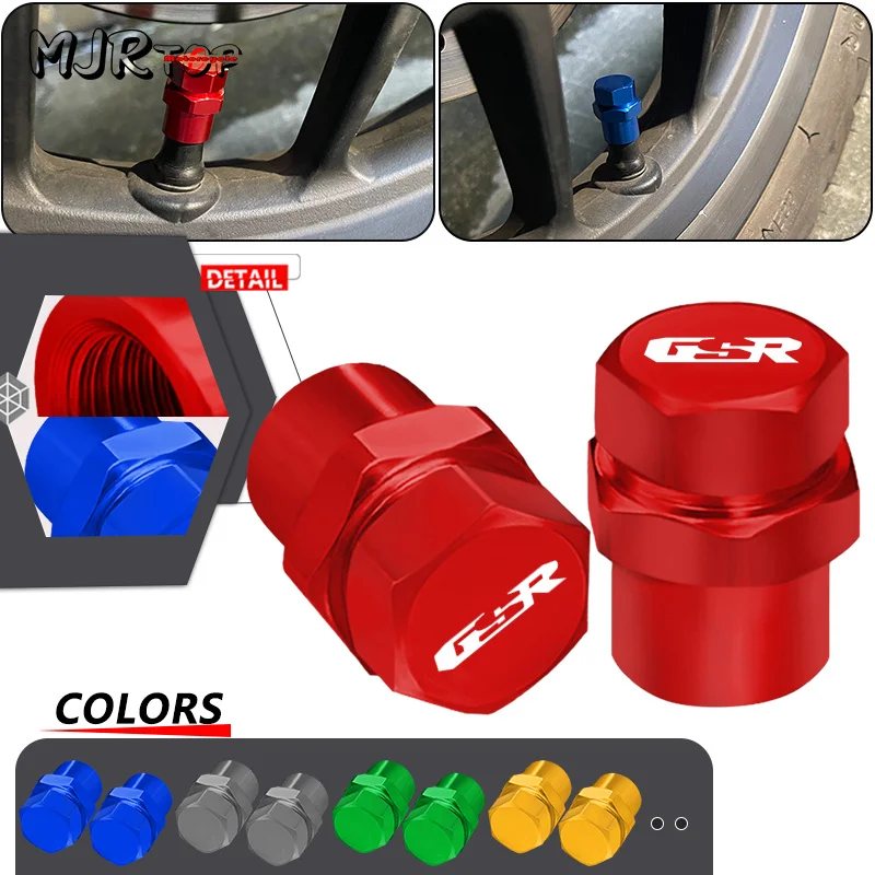 

Tire Air Valve Cap For GSR 600 750 400 V-Strom 650 V-Strom1000 DL650 DL1000 Motorcycle CNC Wheel Dustproof Airtight Cover