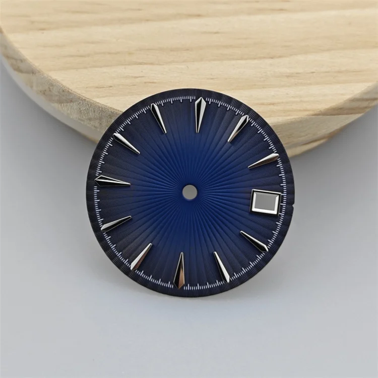 Radial Pattern 29mm Watch Dial with Single Date for Men's and Women's Watches